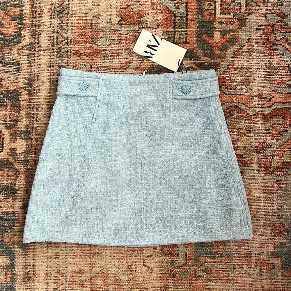 NWT ZARA Textured Mini Skirt